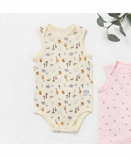 ベビーメッシュ肌着　総柄