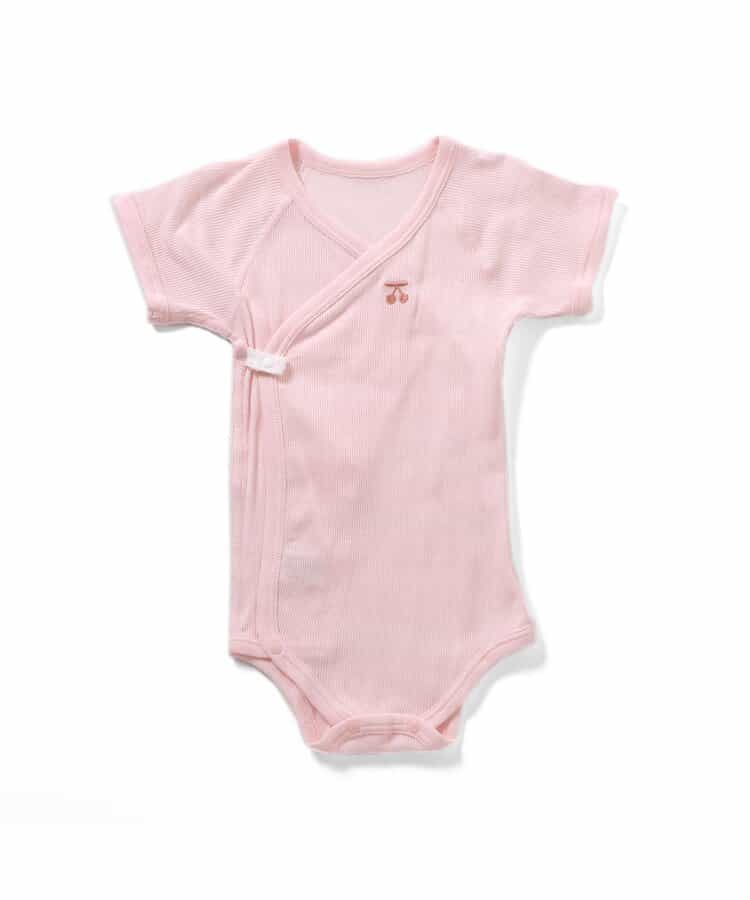 ベビー半袖リブボディ肌着　総柄・ワンポイント