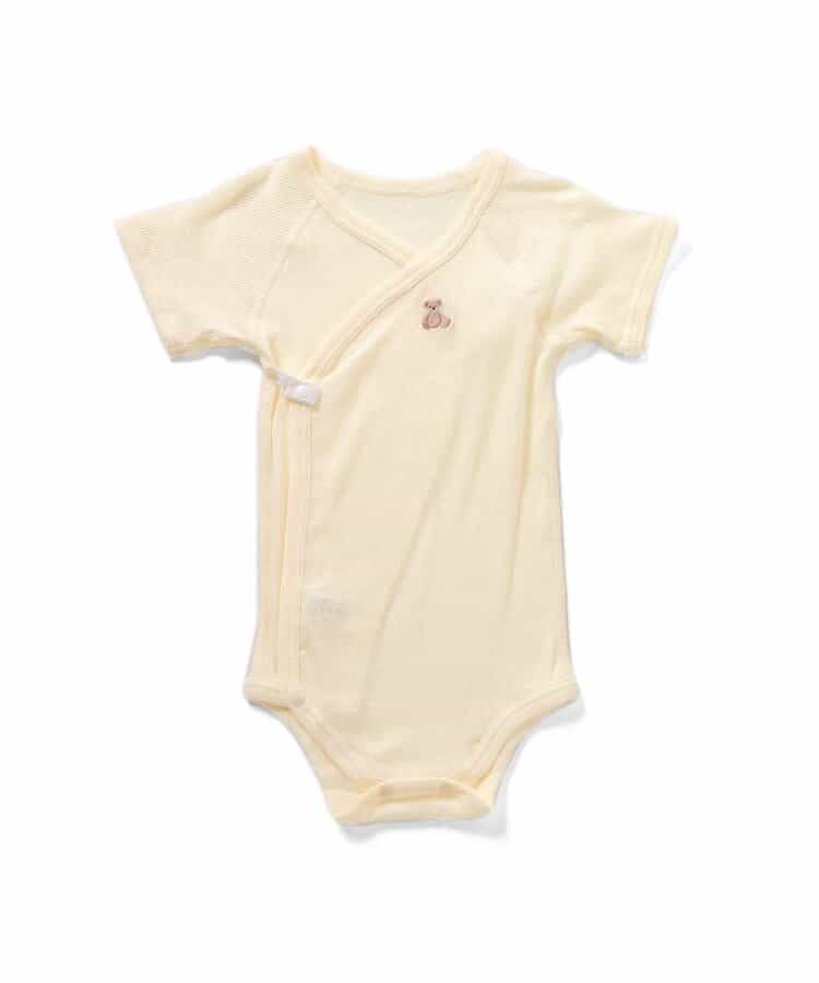 ベビー半袖リブボディ肌着　総柄・ワンポイント