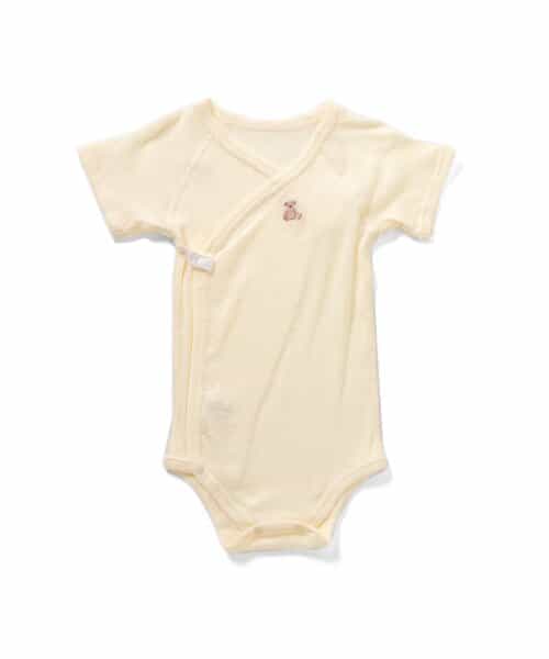 ベビー半袖リブボディ肌着　総柄・ワンポイント