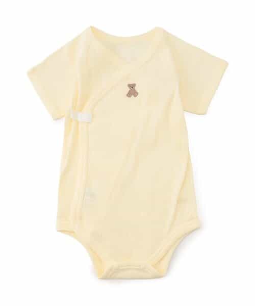 ベビー半袖リブボディ肌着　ワンポイント・総柄