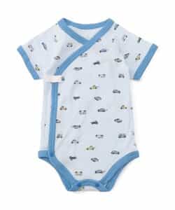 ベビー半袖リブボディ肌着　ワンポイント・総柄