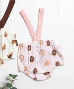 【くー】maisonmarelle サスペンダー付きブルマ Maison Marelle】Bloomer straps TERNES check green& caramel