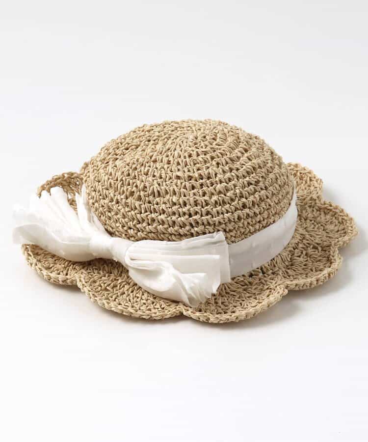 ボリュームリボンベビーペーパーハット