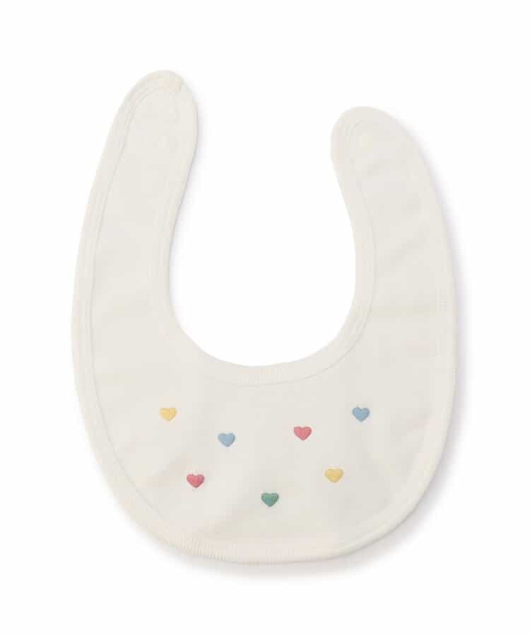 ハート・デイジー刺繍スタイ