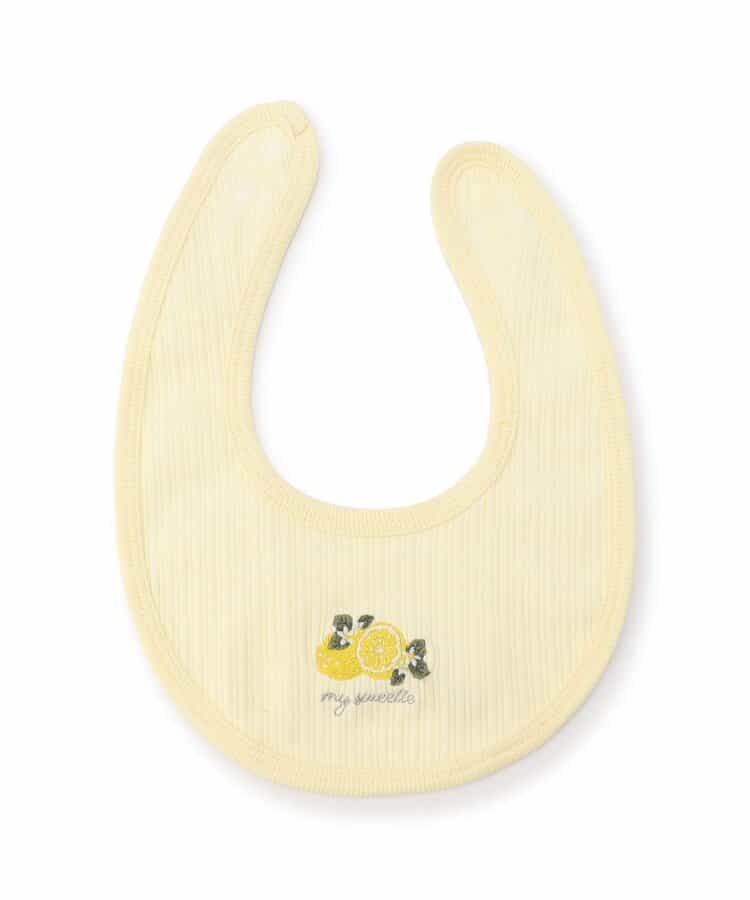 モチーフ刺繍リブスタイ