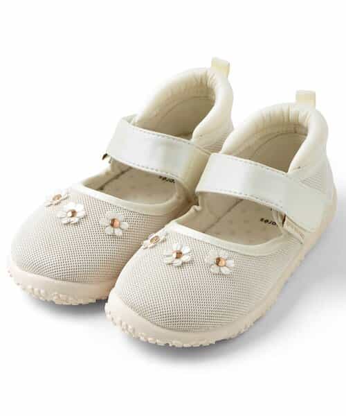 お花モチーフ水抜きソールサンダル