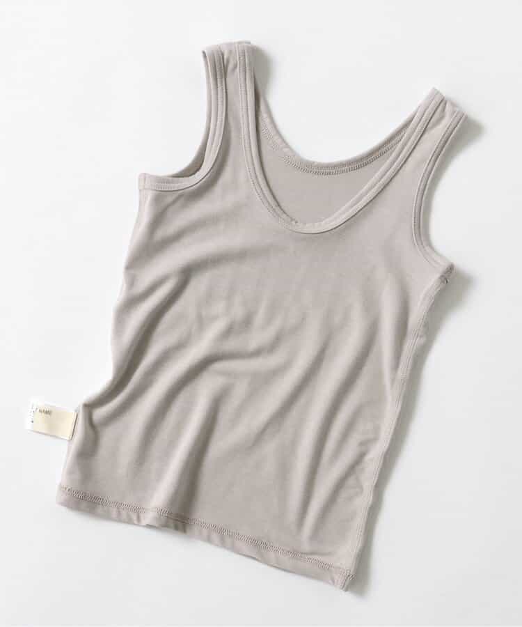 WEB限定 吸水速乾深あきインナー タンクトップ_接触冷感