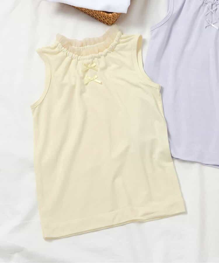 サラサラこんにちはインナー　ノースリーブTシャツ