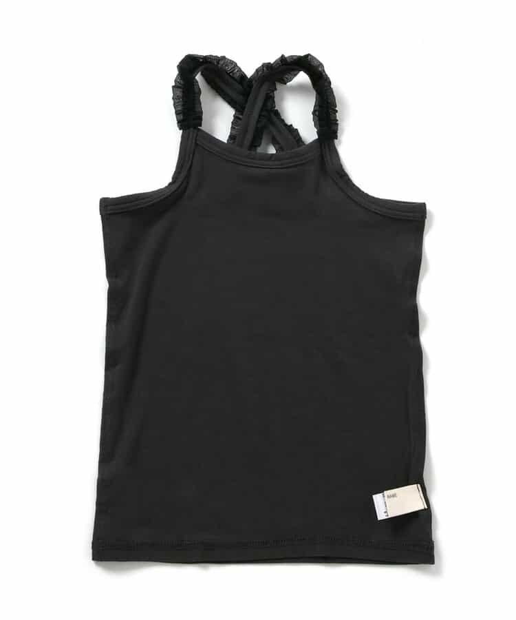 フリルクロスストラップインナー キャミソール_接触冷感_吸水速乾