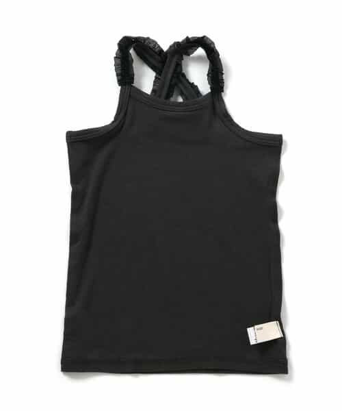 フリルクロスストラップインナー キャミソール_接触冷感_吸水速乾