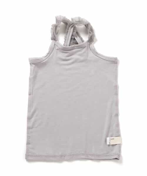 フリルクロスストラップインナー キャミソール_接触冷感_吸水速乾