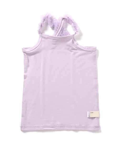 フリルクロスストラップインナー キャミソール_接触冷感_吸水速乾