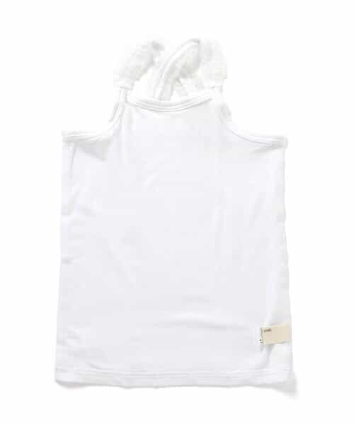 フリルクロスストラップインナー キャミソール_接触冷感_吸水速乾