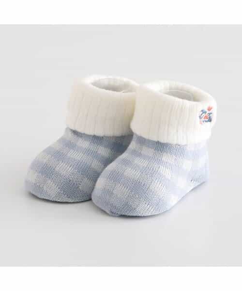 モチーフ刺繍ベビーソックス