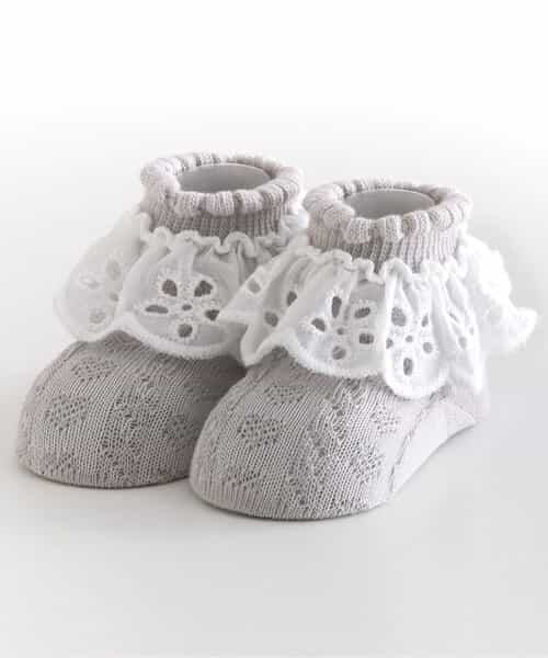 レースフリルベビーソックス