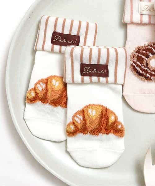 おやつ柄ベビーソックス