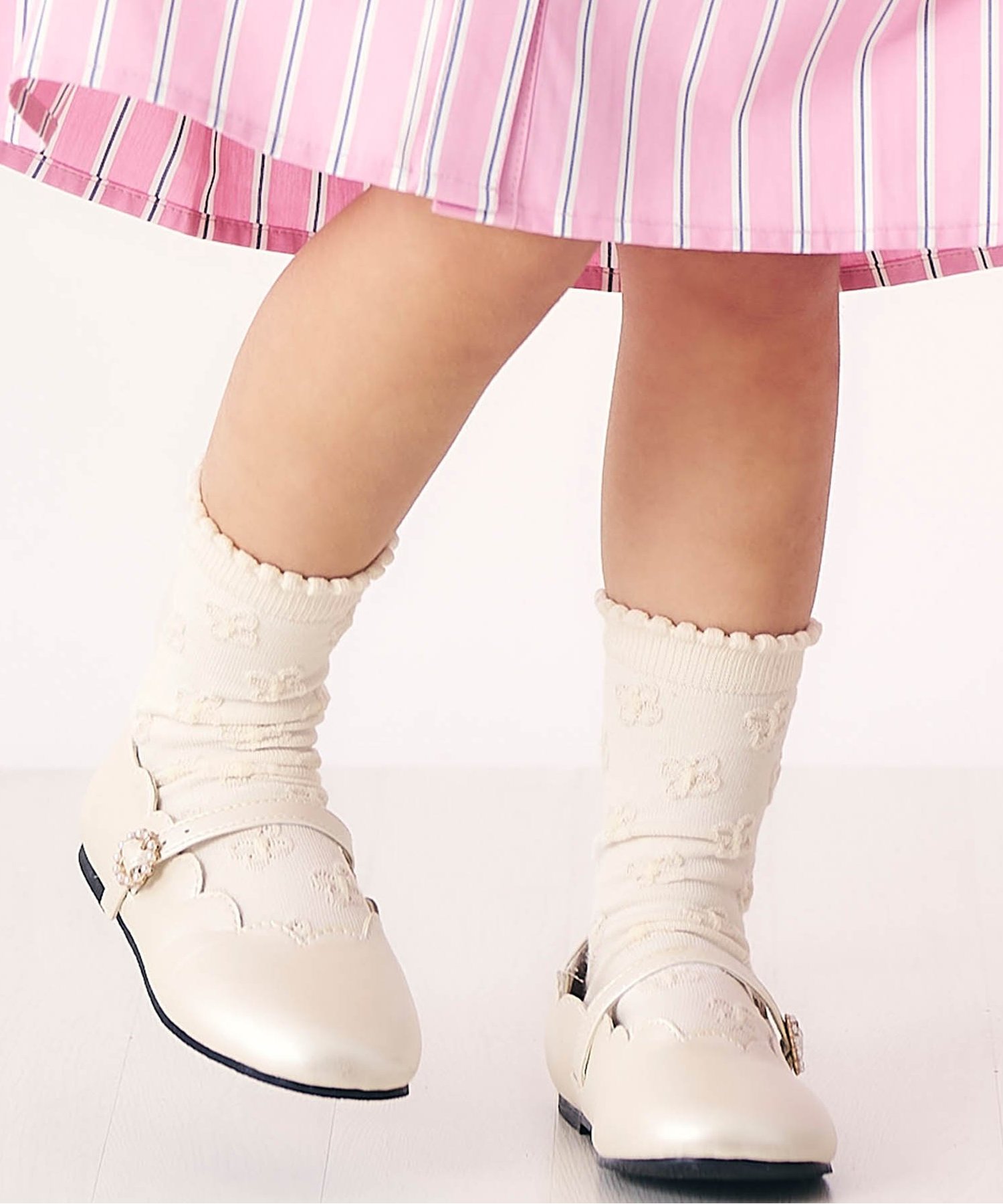 3P対象A お花・ハート・さくらんぼ柄ソックス（V154065）|apres les