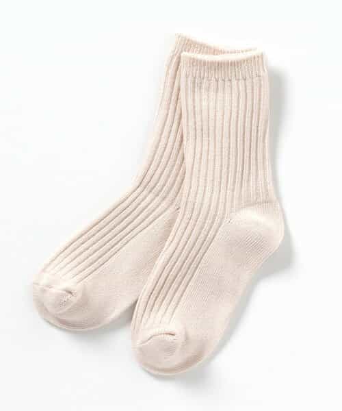 3P対象A ナチュラルカラーリブソックス