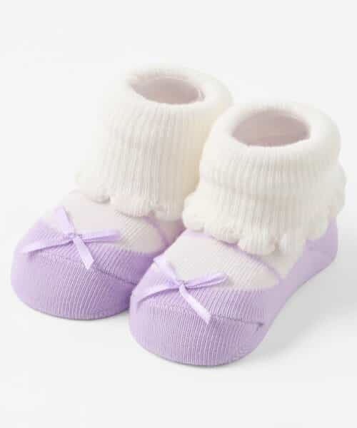 ☆4/28(火)お昼12:59まで3点10％OFF☆バレエシューズ風ベビーソックス