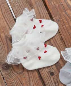 フリル総柄ベビーソックス