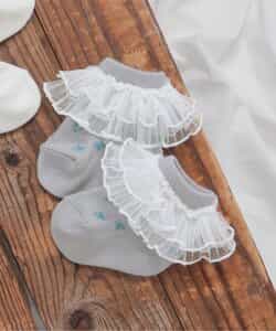 フリル総柄ベビーソックス