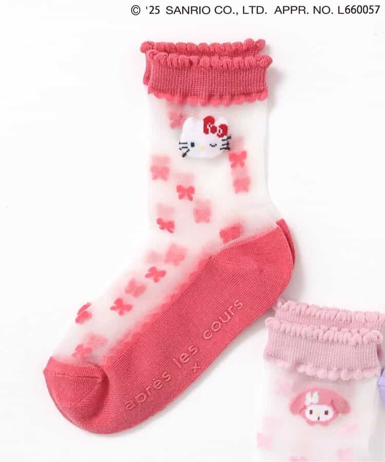 【サンリオキャラクターズ】リボンシースルーソックス