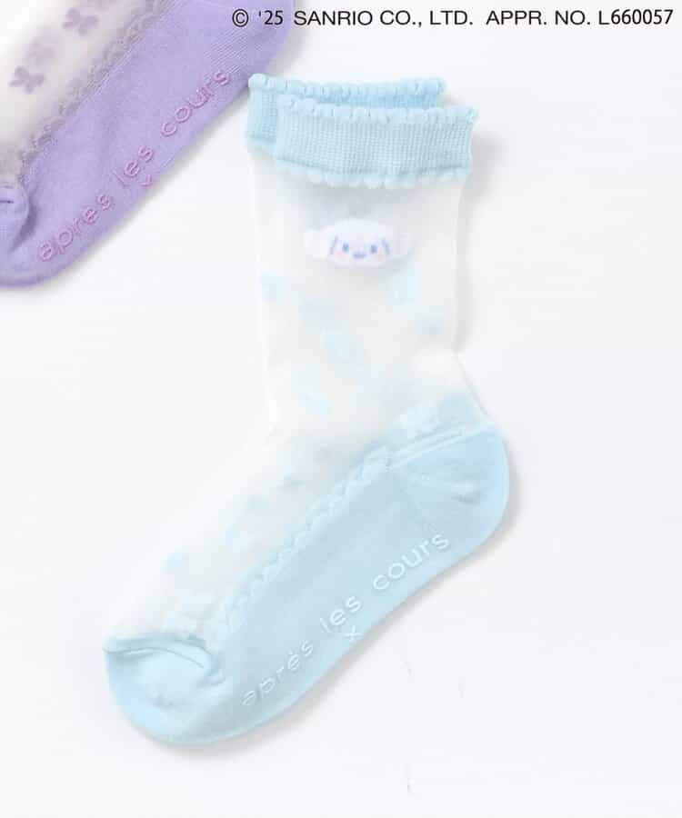 【サンリオキャラクターズ】リボンシースルーソックス