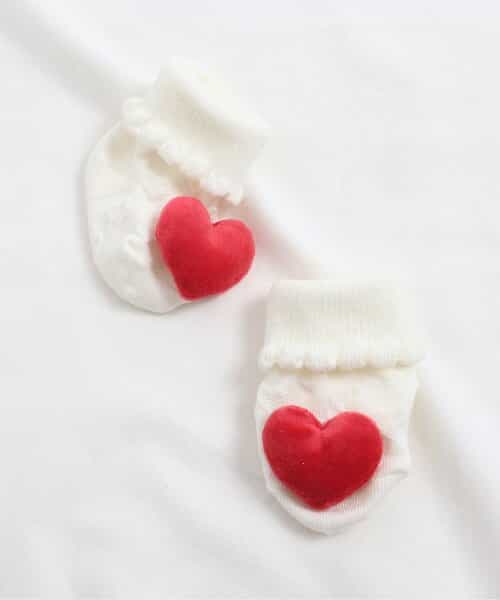 ハート＆星モチーフソックス