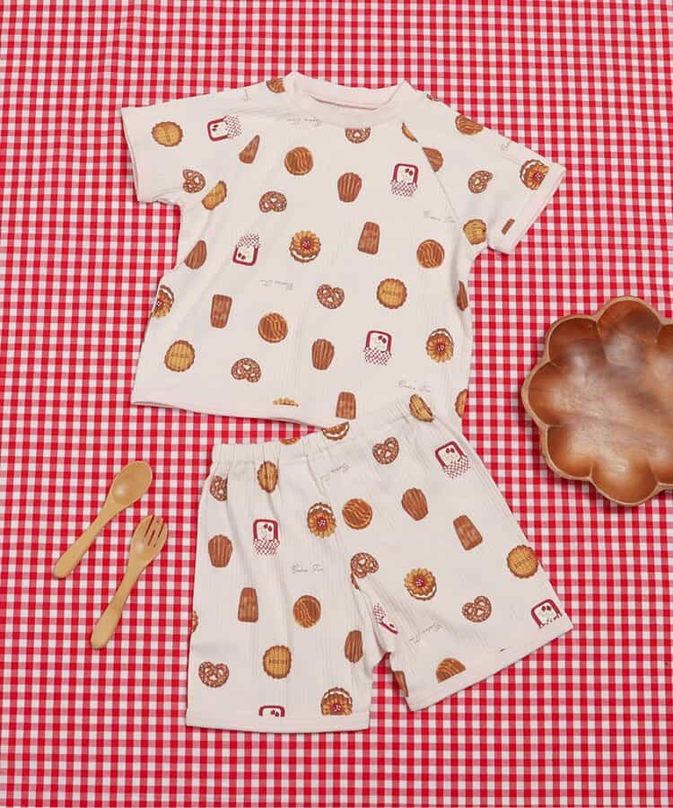 【リンク】3時のおやつ柄パジャマ  5分丈