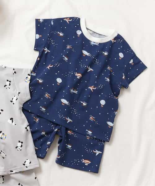 ★SALE★パンダ・乗り物柄パジャマ  5分丈