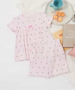 ハート・サクランボ・レモン柄ワッフルパジャマ