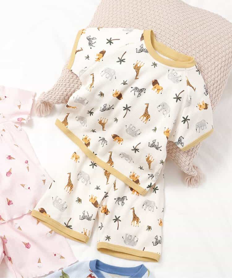 ★SALE★サファリ・恐竜柄ワッフルパジャマ