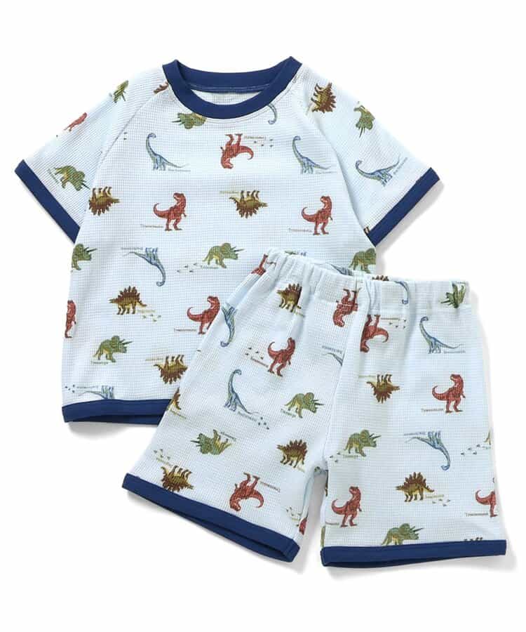 くま・恐竜・サファリ柄ワッフルパジャマ