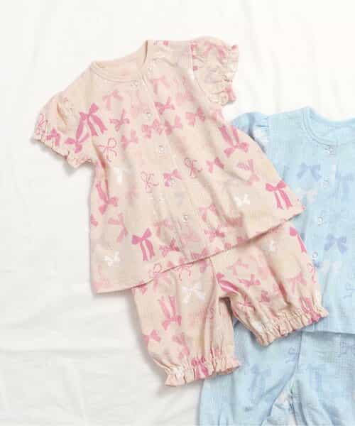 ★SALE★WEB限定 リボン前あきパジャマ