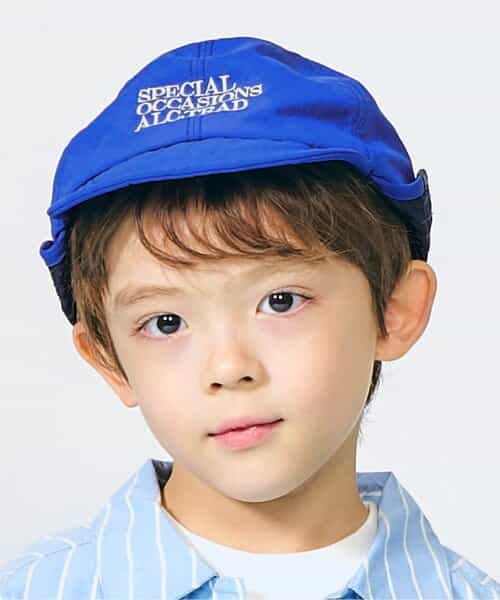 ★SALE★日よけ付きロゴ刺繍キャップ_UVカット_接触冷感