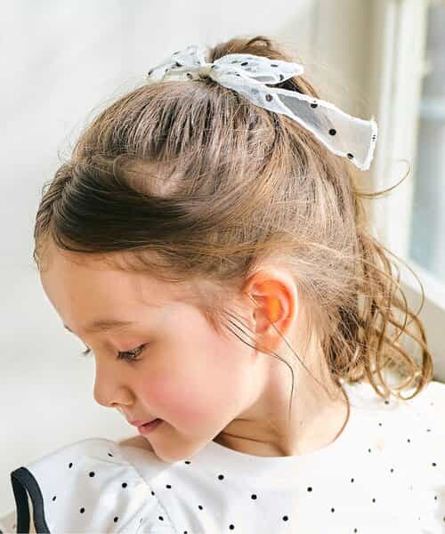 シアードットリボンヘアゴム