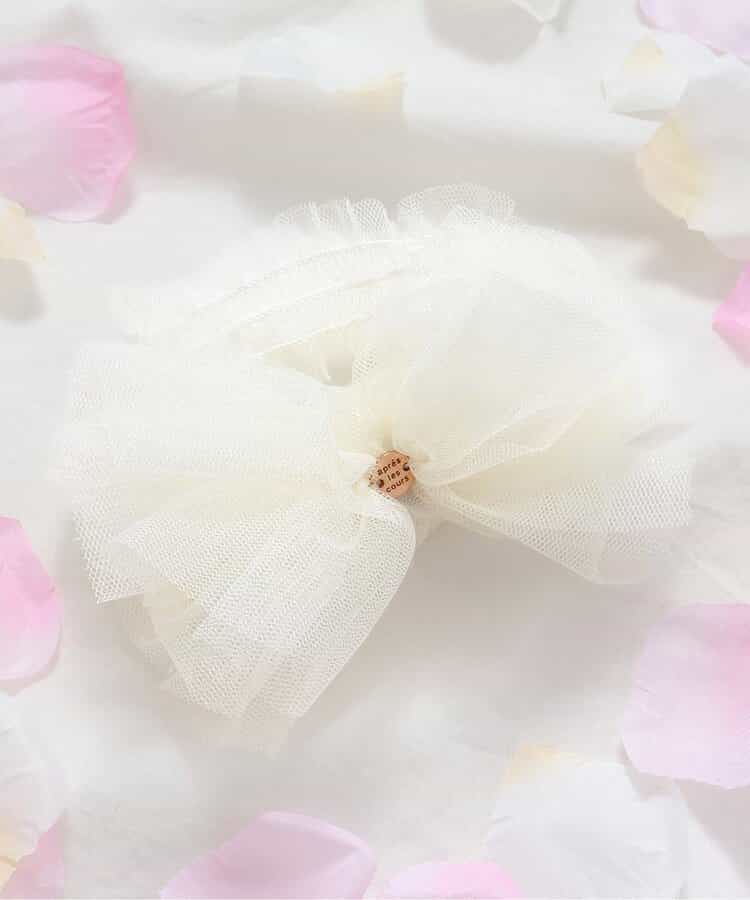 ボリュームチュールリボンヘアバンド