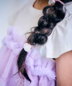 キラキラシェルヘアゴム2個セット（V270A25）|apres les cours