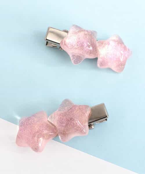 ☆SALE☆シェル・星ヘアクリップ2個セット（V270A44）|apres les