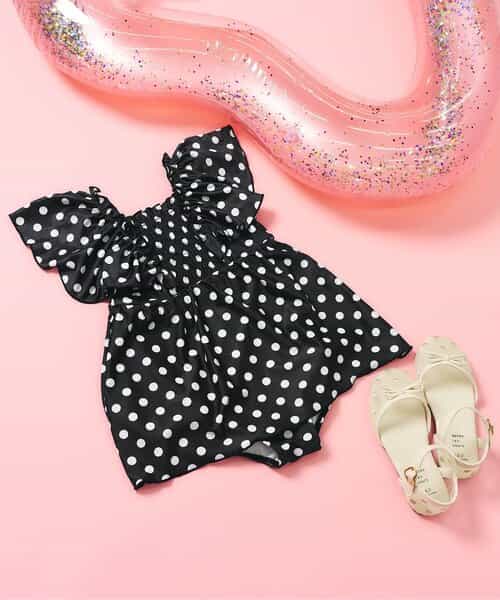 ★予約★シャーリングフリルワンピース水着