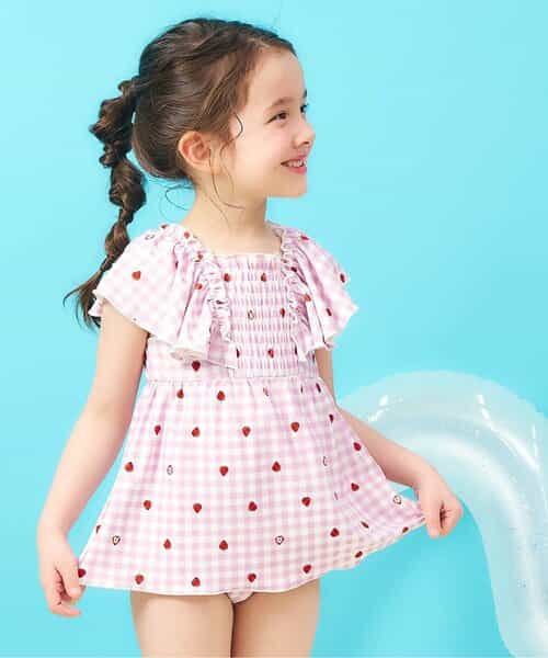 ★予約★シャーリングフリルワンピース水着