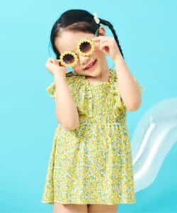 ★予約★シャーリングフリルワンピース水着