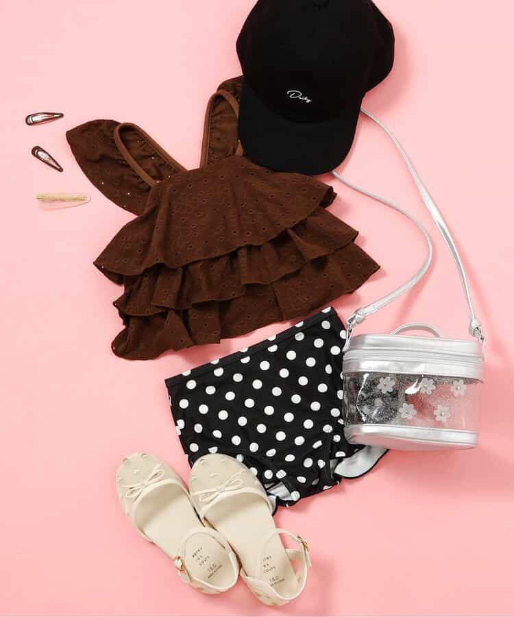 ★SALE★【UVカット】ティアードレースセパレート水着_836989