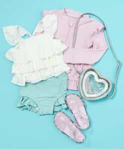 ★SALE★【UVカット】ティアードレースセパレート水着_837006