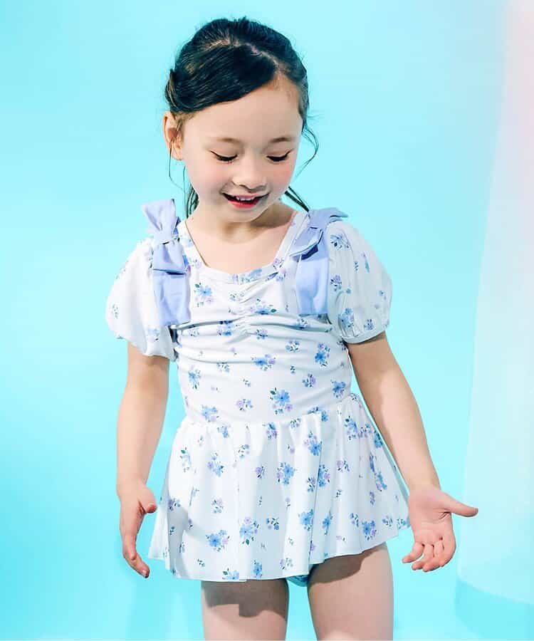 ★SALE★肩リボンパフスリーブワンピース水着