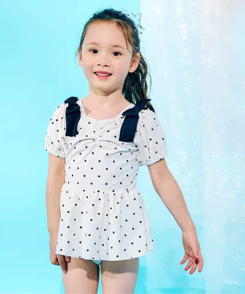 ★SALE★肩リボンパフスリーブワンピース水着