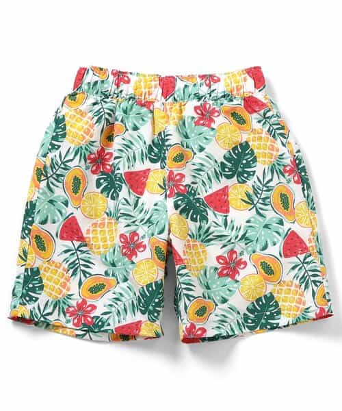 ★予約★【リンク】アイス・トロピカル・ストライプ柄トランクス水着