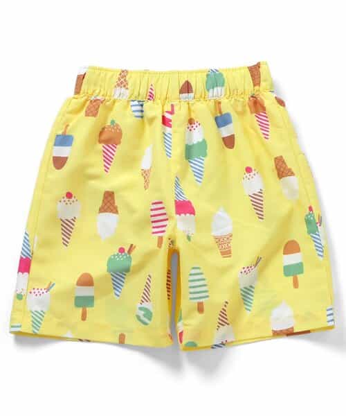 ★予約★【リンク】アイス・トロピカル・ストライプ柄トランクス水着