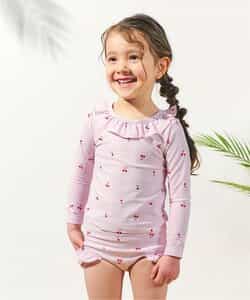 ★SALE★ラッシュガード付きフリル水着_UVカット